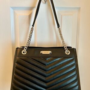 Michael Kors Black Whitney Medium Chain Quilted Shoulder Bag - EUC!